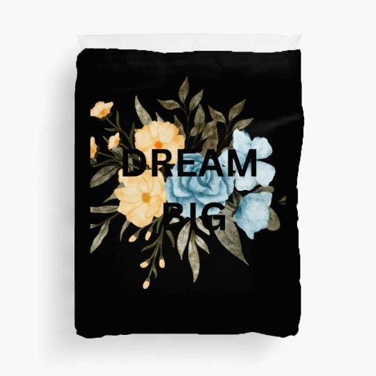 ORANGE FLOWER,brown flower,dream big Duvet Covers