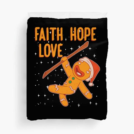 Faith Hope Love Religious Christmas Costume Duvet Covers