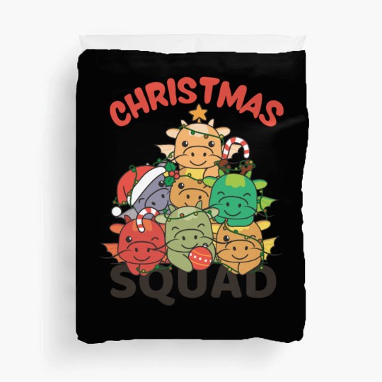Dragon Christmas Tree Christmas Squad Dragon Duvet Covers