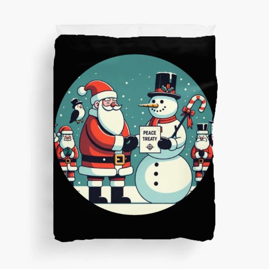 North Pole Alliance - Peace Treaty & Winter Unity Duvet Covers