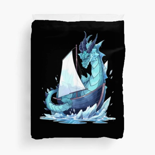Ice Sailing Dragon Ice Sailor Ice Boating Yachting Duvet Covers