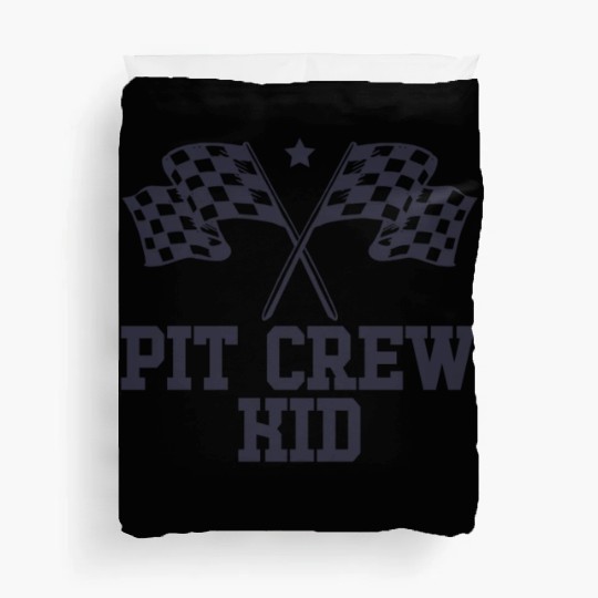 Pit Crew Kid Racing Enthusiast Racer Birthday Gift Duvet Covers