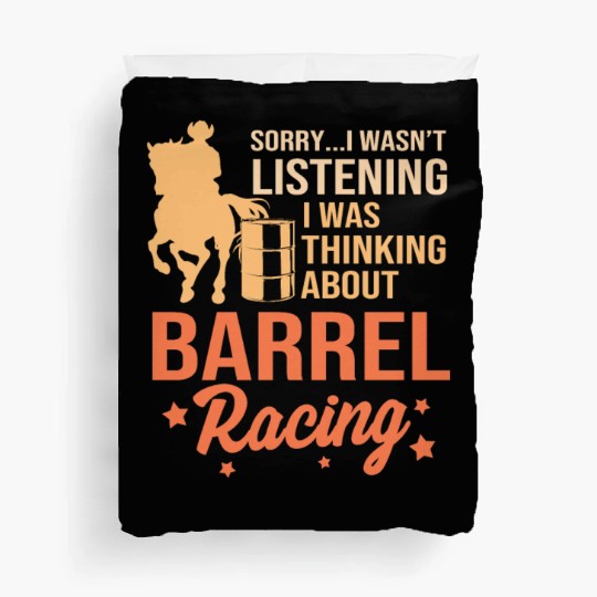 Horseback Riding Cowgirl Funny Barrel Racing Duvet Covers