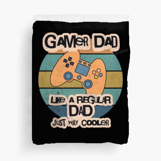 Cool Retro Gamer Dad Duvet Covers