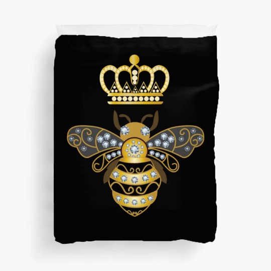 Queen Bee Crown Women Hive Beekeeping Bee Women Duvet Covers