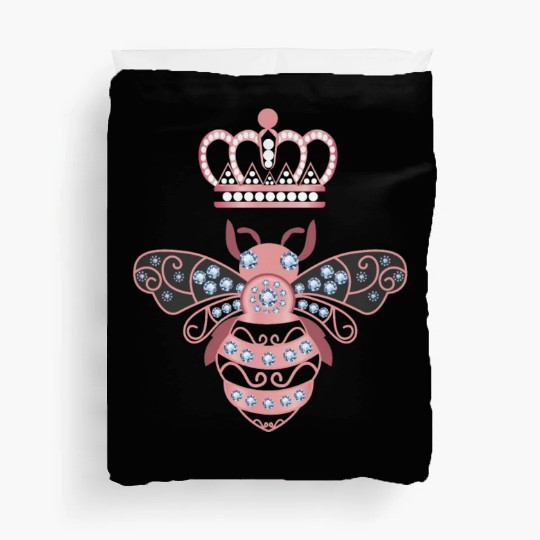 Queen Bee Crown Women Hive Beekeeping Bee Women Duvet Covers