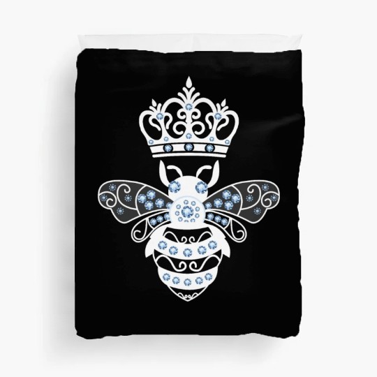 Queen Bee Crown Women Hive Beekeeping Bee Women Duvet Covers
