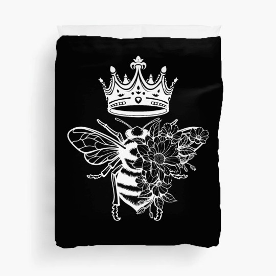 Queen Bee Crown Women Hive Beekeeping Bee Women Duvet Covers