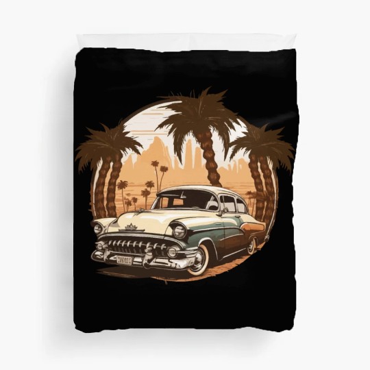 vintage classic car Duvet Covers