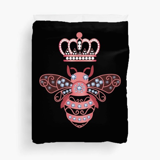 Queen Bee Crown Women Hive Beekeeping Bee Women Duvet Covers