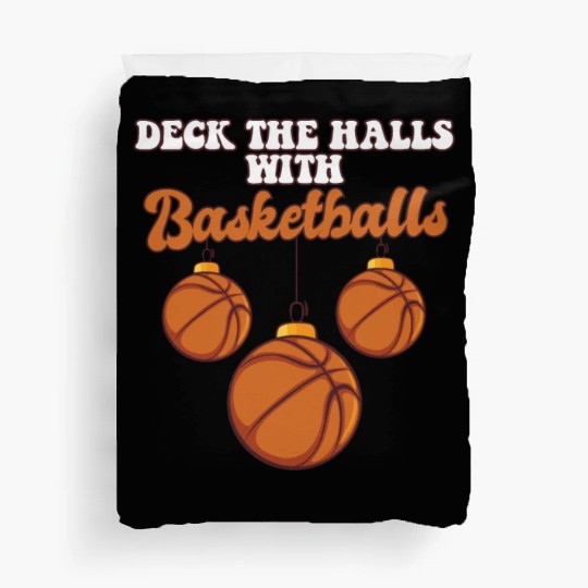 Basketball Player Coach Christmas Balls Deck The Duvet Covers