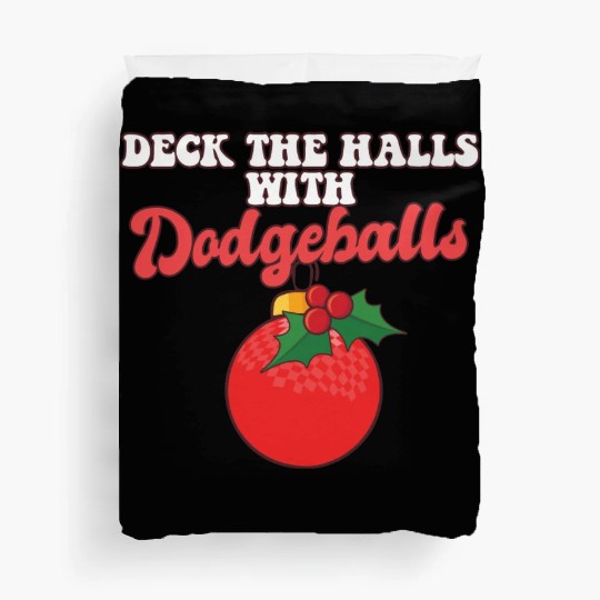 Dodgeball Player Coach Christmas Balls Deck The Duvet Covers