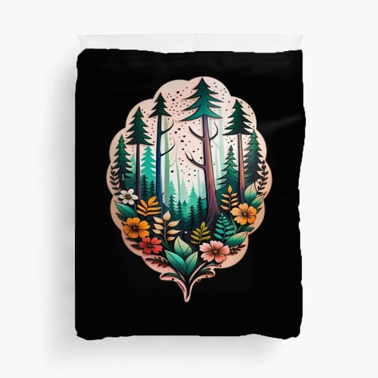 nature on skin Duvet Covers