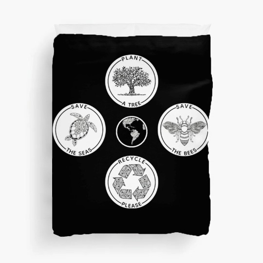 Earth Day Save The Planet Duvet Covers