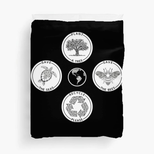 Earth Day Save The Planet Duvet Covers