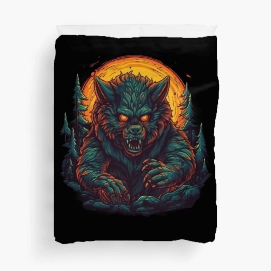 A mythical creature Werewolf Duvet Covers