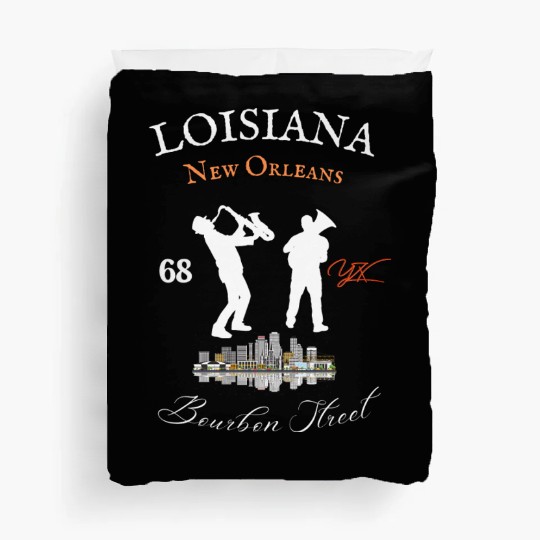 Louisiana New Orleans Bourbon street Duvet Covers