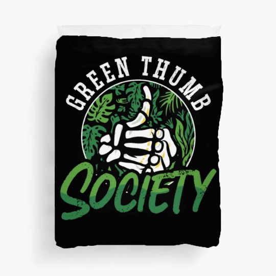 Houseplants Green Thumb Society Gardener Botanical Duvet Covers