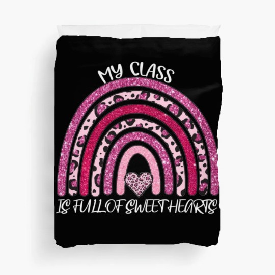 Full Of Sweethearts For Teacher Valentines Day Duvet Covers