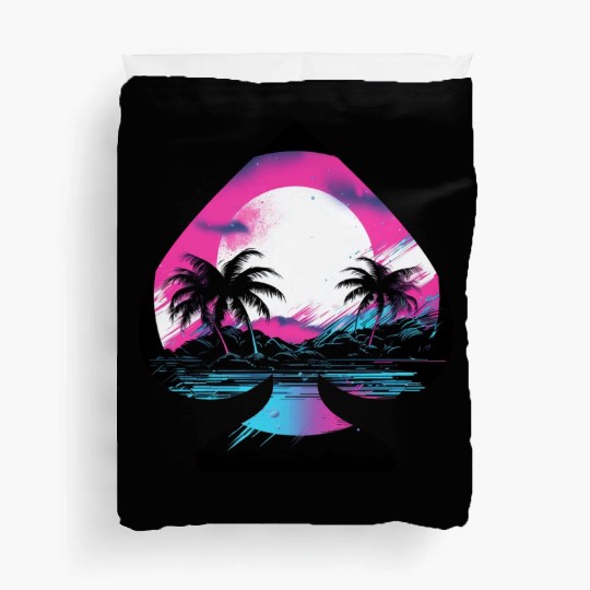 Tropical Synthwave Duvet Covers