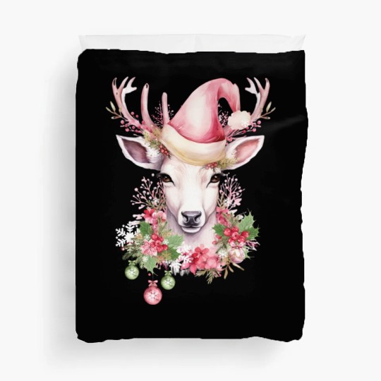 Christmas Pink Deer Duvet Covers