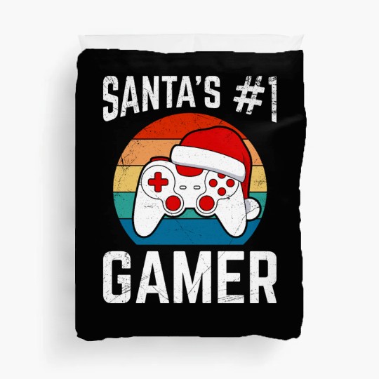 Santa's Number 1 Gamer! Santa Claus Gambling Duvet Covers