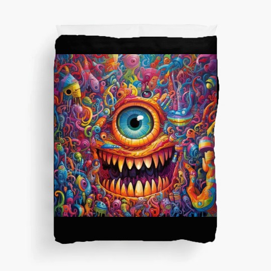 Going On a Little Trip - Cyclops and Teeth Psyched Duvet Covers