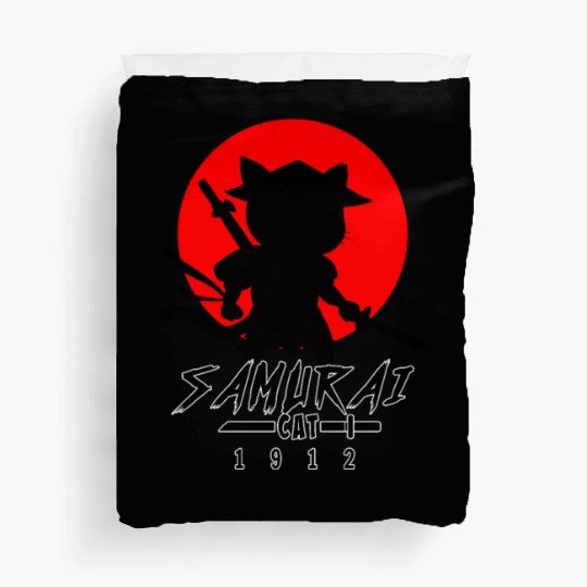 Samurai Cat Duvet Covers