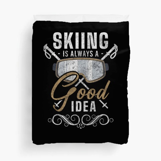 Snowboarding Slopes Winter Ski Area Duvet Covers