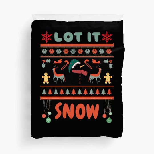 Fun Snowman Lot It Snow Duvet Covers