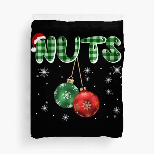Chest Nuts Christmas Funny Couple Matching Duvet Covers