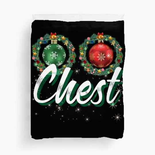 Chest Nuts Christmas Couple Funny Matching Duvet Covers