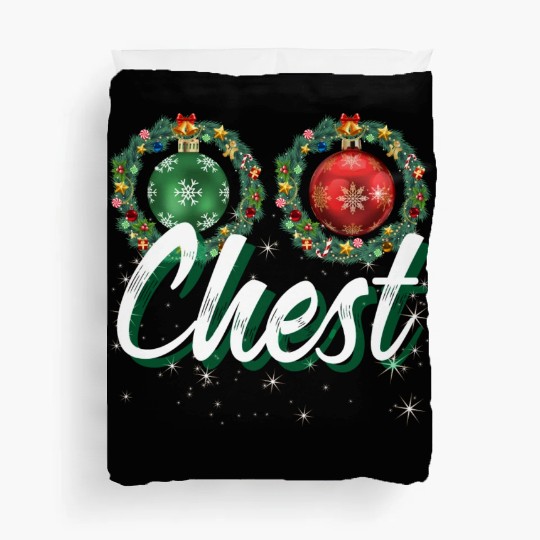 Chest Nuts Christmas Couple Funny Matching Duvet Covers