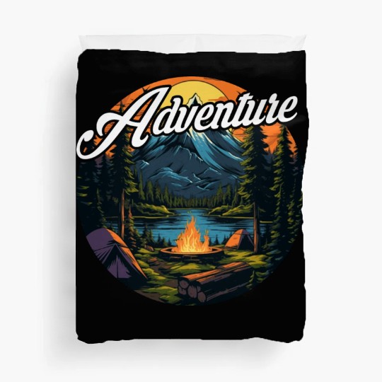 Forest nature trekking adventure Duvet Covers