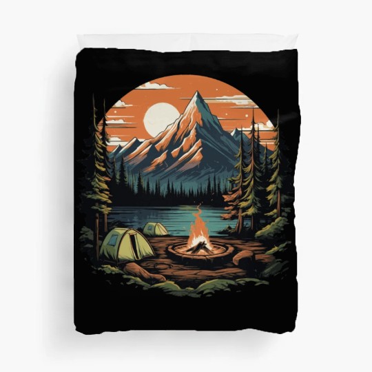 Forest nature trekking adventure Duvet Covers