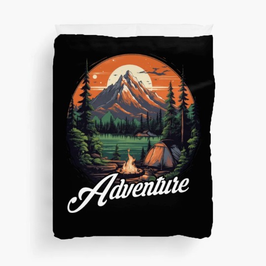 Forest nature trekking adventure Duvet Covers