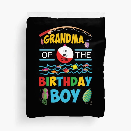 O Fish Ally One Birthday Outfit Grandma Duvet Covers