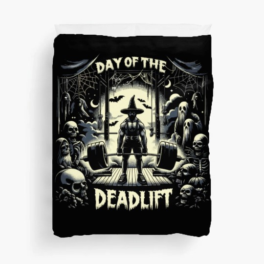 Deadlifter Bodybuilding Workout Horror - Perfect Duvet Covers