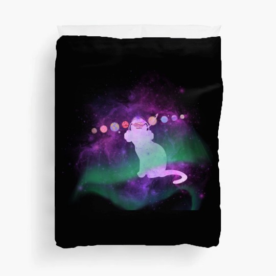 Music Space Cat Duvet Covers
