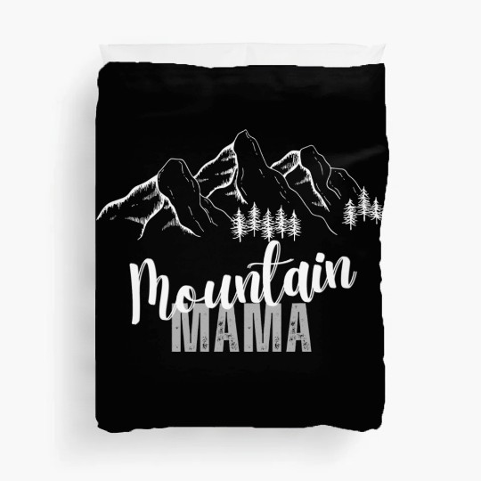 Mountain Mama, 3 Mountain peaks Duvet Covers
