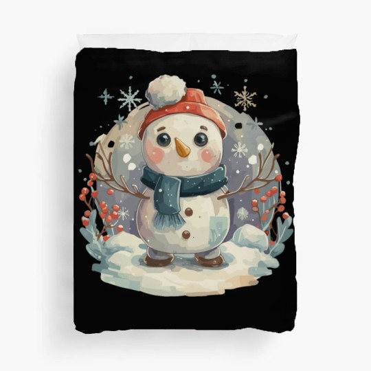 Christmas Golf Snowman Santa Hat Gift design Duvet Covers
