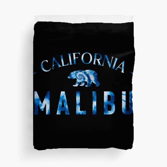 Malibu California Bicycle Club In a Tie Dye Design Duvet Covers