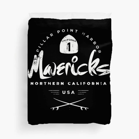 Mavericks Pillar Point California Duvet Covers