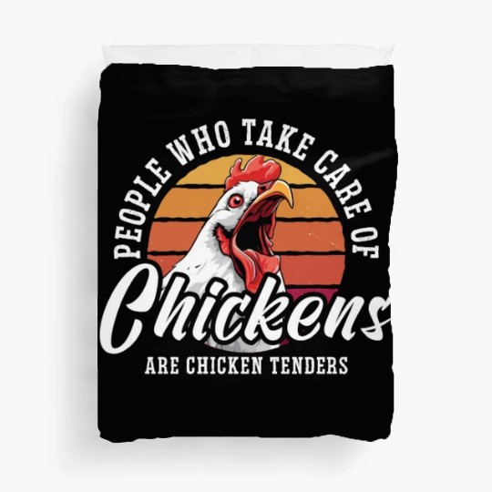 Poultry Farmer People Who Take Care Chicken Farmer Duvet Covers