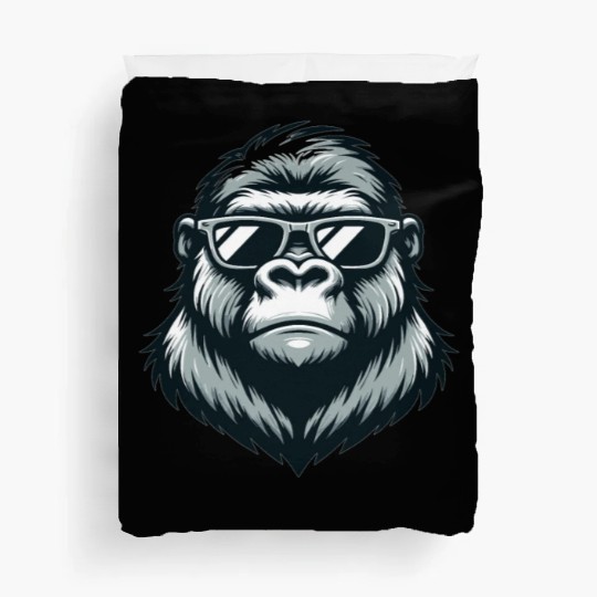 Gorilla With Sunglasses Duvet Covers