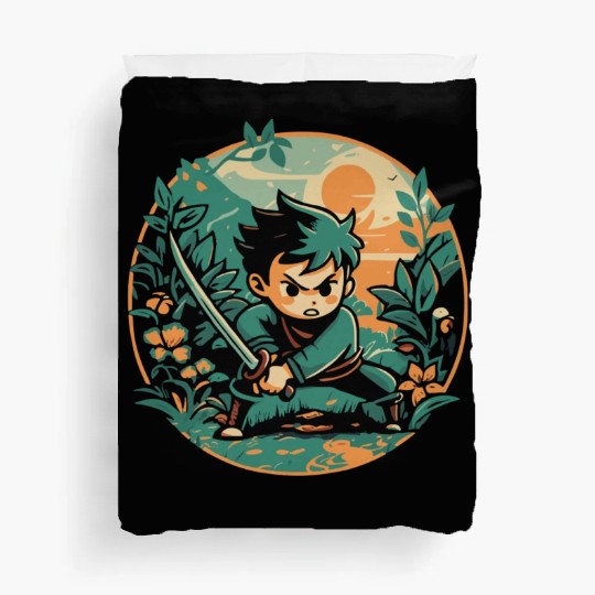 Little Boy Warrior - Fearless and Brave Duvet Covers