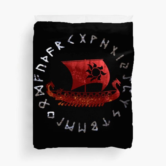 Jormungandr Vikings Dragon Ship Duvet Covers Viking