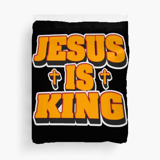 Jesus Is King Love Jesus Christian Christmas Duvet Covers