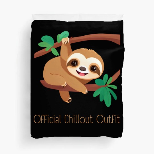 Sloth Official Chillout Outfit Duvet Covers