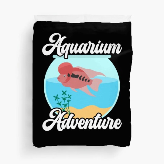 Flowerhorn Fish Lover Freshwater Aquarium Fish Duvet Covers